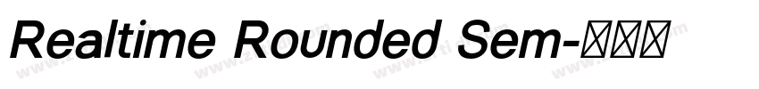 Realtime Rounded Sem字体转换